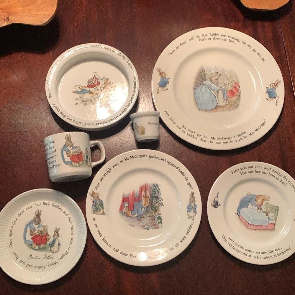 Wedgwood Peter Rabbit English Dishes 7pieces